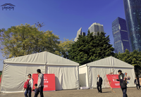 Tienda de marquesina hecha a medida, carpa de aluminio para eventos temporales al aire libre, de color blanco, para la venta