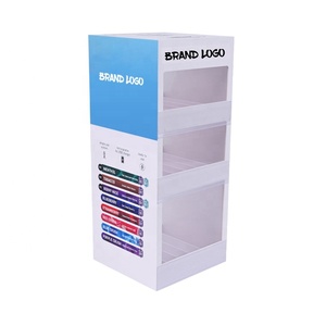 Apex 3 tầng khói cửa hàng hiển thị trường hợp Acrylic <span class=keywords><strong>Countertop</strong></span> hiển thị trường hợp với di chuyển Acrylic Divider - Product Image 2