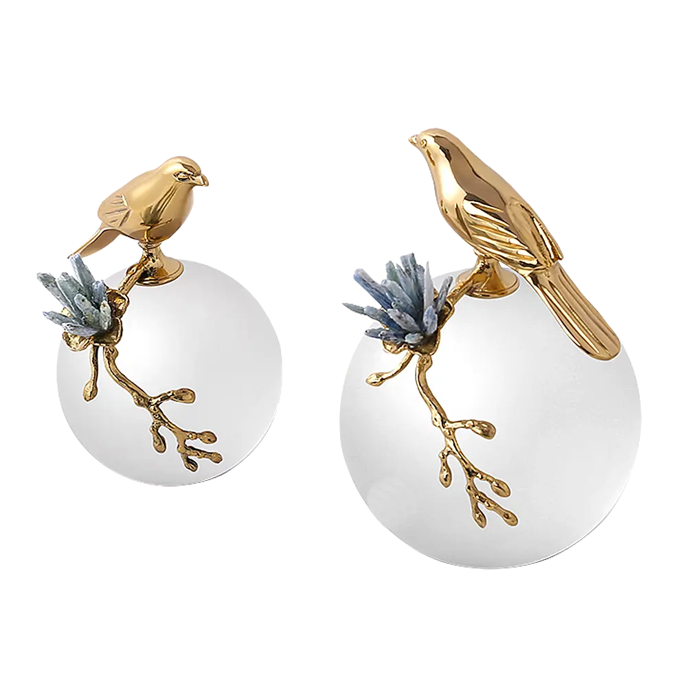 Simple Furnitures Accessories Birds Brass Decor Nordic Home Decorations for Dining Room