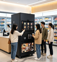 Distributeur automatique de café commercial 2026 avec paiement par QR code, carte et espèces – Machine intelligente pour café frais