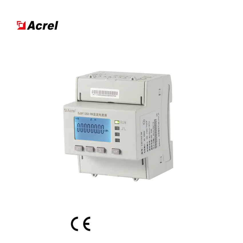 Digitale Dc 1000V Din Rail Power Analyzer Meter Djsf1352-Rn Acrel Voor Dc Oplaadstapel