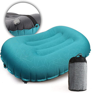 Low MOQ Relaxing New Design Inflatable Sleeping Gear Comfortable Crescent Anti-Slip Travel <strong>Pillow</strong> for Camping and Backpacking - Product Image 4