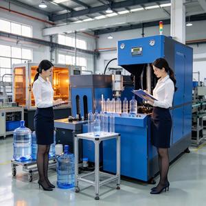Máquina Semiautomática de Moldeo por Soplado de Botellas de Aceite Comestible de 20L, 2 Cavidades, Ahorro de Energía - Product Image 1
