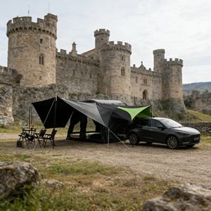 <span class=keywords><strong>Auvent</strong></span> de tente de camping pour fourgonnette robuste et imperméable <span class=keywords><strong>avec</strong></span> panneaux latéraux pour une enclos complète et une salle de camping tout temps - Product Image 1