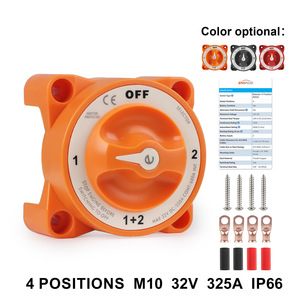 CNSPEED สวิตช์แยกแบตเตอรี่ทางทะเล 32V 325A M10 IP66 4 ตำแหน่งอุปกรณ์ติดตั้งเรือ - Product Image 3