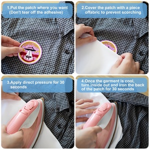 Patchs personnalisés, techniques de transfert thermique, patch brodé personnalisé à repasser pour vêtements, chapeaux, chaussures - Product Image 4