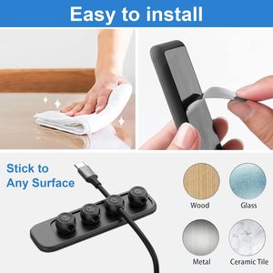 Cơ Bản Thiết Lập Từ Cáp Quản Lý Chủ Dây Cho Sét USB-C <span class=keywords><strong>Micro</strong></span> Cáp 4.2Mm 5Mm Đa Năng Dây Từ Tính - Product Image 4