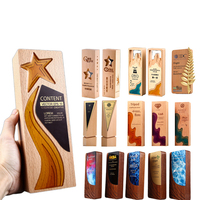 Usine Professionnel Personnalisé De Haute Qualité Cristal Trophée Médaille Professionnel Livraison Lettrage Cristal En Bois Trophée Honneur
