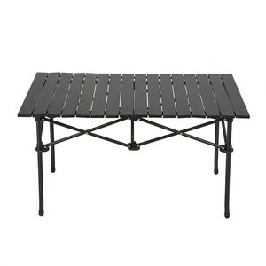 <b>Outdoor</b> Black Portable <b>Folding</b> Camping <b>Table</b> Aluminum - Product Image 4