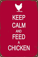 Affiche métallique en étain, nouvelle tendance, décor mural de ferme amusant, vente en gros, logo poulet rétro, sublimation pour extérieur, affiche d'art et d'artisanat