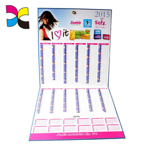 Venta al por mayor profesional de impresión personalizado 2020 Saddle Stitch llegada semanal mensual calendario de pared - Product Image 5