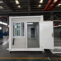 Maison conteneur pliable sur mesure à prix d'usine, certifiée CE, réduction de 50 % sur les frais de transport, maison modulaire préfabriquée pour projet de camp de travailleurs
