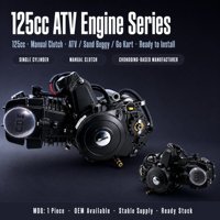 Vente en gros - Ensemble moteur de moto ATV Go Kart 125cc avec embrayage manuel, 1 vitesse avant et 1 vitesse arrière, cylindre en aluminium