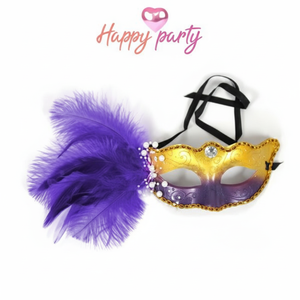 Maschera Cosplay viola veneziana per il ballo di Halloween costumi in maschera pasqua - Product Image 1