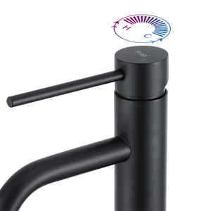 FRAP Luxury Modern Black Single-Hole Stainless Steel Bathroom Sink Faucet - Product Image 6