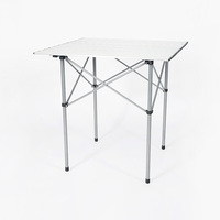 Mesa de Comedor Plegable de Aluminio Moderna para Exteriores, para Patio y Camping