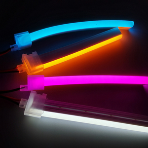 Mới thuận tiện dễ dàng 2 <span class=keywords><strong>pin</strong></span> 12V <span class=keywords><strong>LED</strong></span> Neon solderless nối cho 6x12 mét tinh khiết <span class=keywords><strong>LED</strong></span> Silicone Neon Flex kết thúc của kết nối - Product Image 3