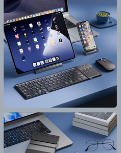 คีย์บอร์ดบลูทูธพับได้คีย์บอร์ดบลูทูธแบบพับได้: บางน้ำหนักเบาและพกพาได้สำหรับการพิมพ์ในขณะเดินทางด้วย iOS/แอนดรอยด์ - Product Image 4