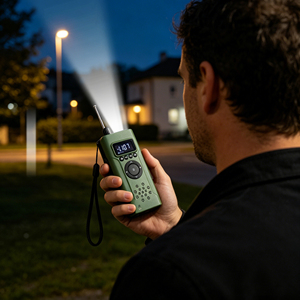 Radio bidirectionnelle, radio portable à manivelle d'urgence, FM avec lampe <span class=keywords><strong>de</strong></span> poche, alarme SOS, essentiel pour les voyages - Product Image 5