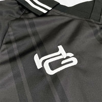 Streetwear sepak bola Retro pakaian olahraga kustom sepak bola lengan panjang tersublimasi Jersey