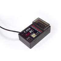 Récepteur RC HotRC F-06A 6CH 2.4GHz FHSS, récepteur de protocole ABS pour voitures RC, bateaux rapides, remorqueurs, buggy, accessoires de modèles RC
