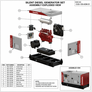 Groupe électrogène diesel industriel Cummins Perkins 80 kW 100 kVA certifié EPA EAC | Groupe électrogène de secours Stamford Alternator ATS 50Hz - Product Image 4