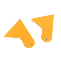 Raclettes triangulaires plates en vinyle avec poignée en plastique
