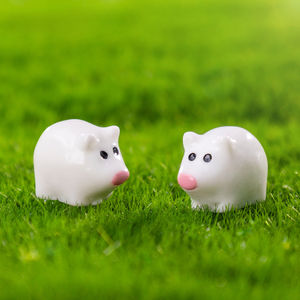 Vente en gros DIY micro-paysage décoratif en résine ornement de poupée <span class=keywords><strong>cochon</strong></span> mère et porcelet - Product Image 3