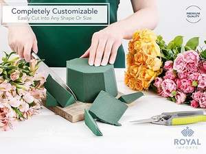 Mousse florale humide facile à découper en différentes formes et tailles pour s'adapter à divers contenants, briques <span class=keywords><strong>de</strong></span> mousse florale - Product Image 2