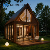 Maison modulaire australienne en structure acier, revêtement en aluminium, clé en main, entièrement meublée, villa préfabriquée