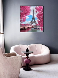 Disegnare con i numeri torre paesaggio arte del paesaggio dipinto ad olio da numeri scenario su tela soggiorno - Product Image 2