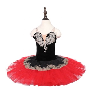 Tutu de ballet professionnel classique pour adultes et enfants, tutu plat blanc Lago des cygnes, costume de danse de ballerine pour filles et femmes - Product Image 1