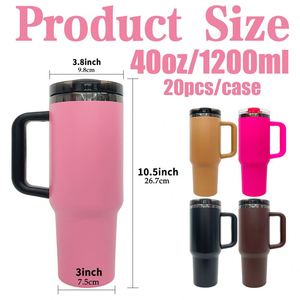 Gobelets isothermes écologiques en acier inoxydable avec placage noir de 40 oz, personnalisables avec logo, pour gravure laser - Product Image 2