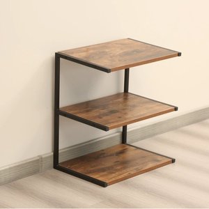 Estante arqueado montado en la pared <span class=keywords><strong>para</strong></span> almacenamiento en el hogar, muebles de <span class=keywords><strong>cocina</strong></span> de madera de plástico y soporte de libros <span class=keywords><strong>para</strong></span> estantes de pared de <span class=keywords><strong>cocina</strong></span> - Product Image 3