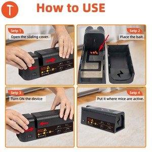 Indoor Electronic Rat <strong>Killer</strong> Mousetrap with High Voltage and 2200mAh Rechargeable Battery Powerful Mouse Zapper for Home Use - Product Image 5