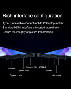 จอภาพพกพา <span class=keywords><strong>OLED</strong></span> ขนาด <span class=keywords><strong>16</strong></span> นิ้ว สำหรับเล่นเกม 4K UHD พร้อมอัตรารีเฟรช 240Hz พอร์ตเชื่อมต่อ Type C หน้าจอถนอมสายตา - Product Image 4