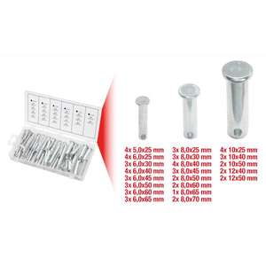 KS TOOLS-Assortiment de 970.0210 boulons de sécurité, ø 5-12mm, 21 tailles (60 pcs) - EAN 4042146478301 ELEMENTS POUR FIXER LES FIXATIONS - Product Image 3