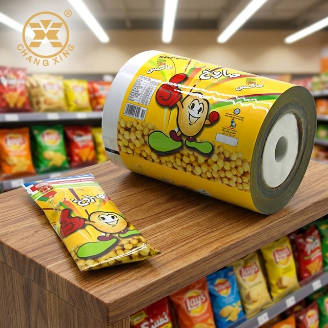 Custom Print Flexible Food Packaging Film for Vertical Form Fill Seal VFFS Thermoforming Flow Wrap Pouch Machines HFFS Rollstock