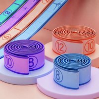 Bande de Résistance Élastique de Yoga à 8 Niveaux pour Adultes et Enfants - Exercices de Fitness et d'Étirement à Résistance Segmentée