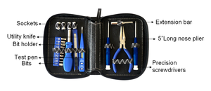 <span class=keywords><strong>22Pcs</strong></span> Mini Da Túi Công Cụ <span class=keywords><strong>Kit</strong></span> Set Tay Sửa Chữa Quà Tặng Công Cụ Với Tùy Chỉnh OEM Bao Bì Khuyến Mại Công Cụ <span class=keywords><strong>Kit</strong></span> - Product Image 2