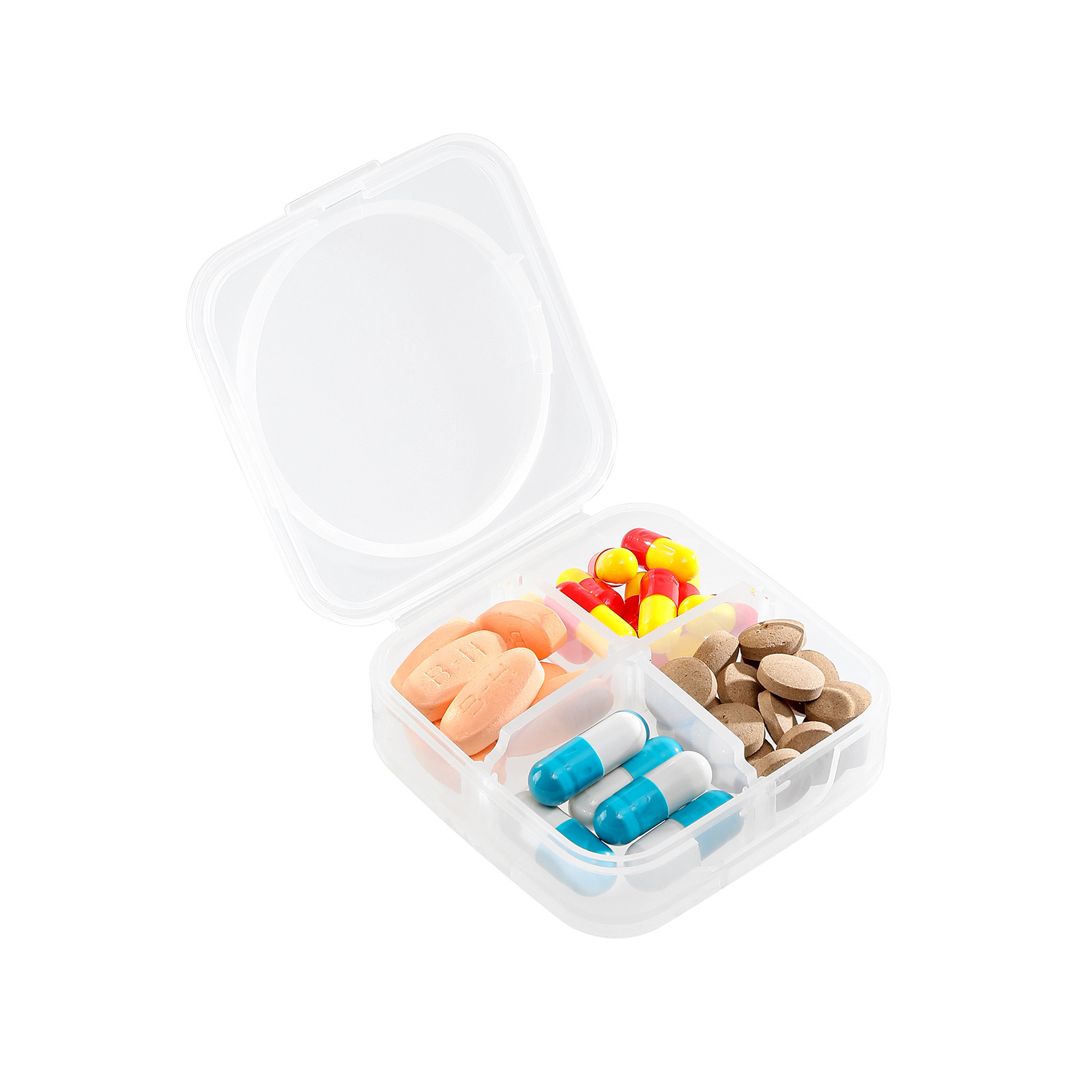 Assembled pillbox [white single compartment]