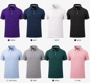 Polo de golf personnalisé pour hommes, polos imprimés performants, séchage rapide, extensible, respirant, fabricant OEM ODM, marque privée - Product Image 2