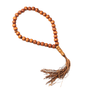 Tasbih de Madera de 99 Cuentas en Oferta, Joyería Islámica Económica para la Oración, Borlas para Musulmanes, Regalo Religioso de Ramadán para Aniversarios - Product Image 3