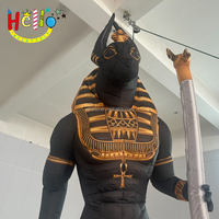 Sculpture gonflable d'Anubis de statue gonflable d'art ancien égyptien extérieur personnalisé