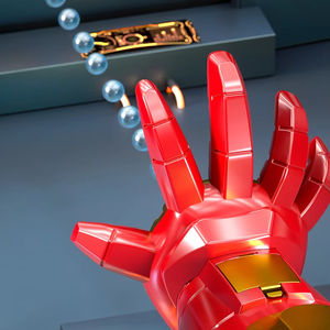 ปืนของเล่นพินบอลไฟฟ้าแบบชาร์จได้ ขายดี แรงสูง ไฟสีสันสดใส สำหรับเด็ก ทำจากพลาสติก พร้อมเครื่องทำฟองสบู่เท่ๆ - Product Image 5