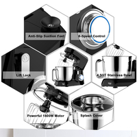 Nouvel arrivage Mélangeur d'aliments en spirale en acier inoxydable Robot à pâtisserie électrique pour la maison avec bol mélangeur pour la cuisson des appareils de cuisine