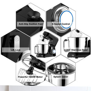 Nouvel arrivage Mélangeur d'aliments en spirale en acier inoxydable <span class=keywords><strong>Robot</strong></span> à pâtisserie électrique pour la maison avec bol mélangeur pour la cuisson des appareils de cuisine - Product Image 4