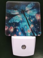 Offre Spéciale personnaliser oeuvre plaque acrylique enfichable crépuscule à l'aube capteur Mini Led bébé dormir veilleuses