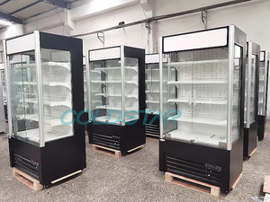 Comercial Vegetal Fruta refrigerado Cortina de aire Expositor Pantalla frontal abierta Bebida Multideck Enfriador abierto - Product Image 5