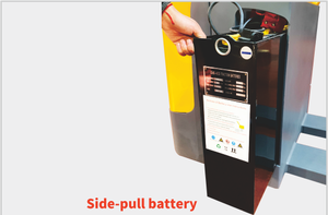 Troli truk palet hidrolik elektrik, dengan baterai Lithium 2T 2.5T 3T pengangkat garpu kekuatan listrik - Product Image 3